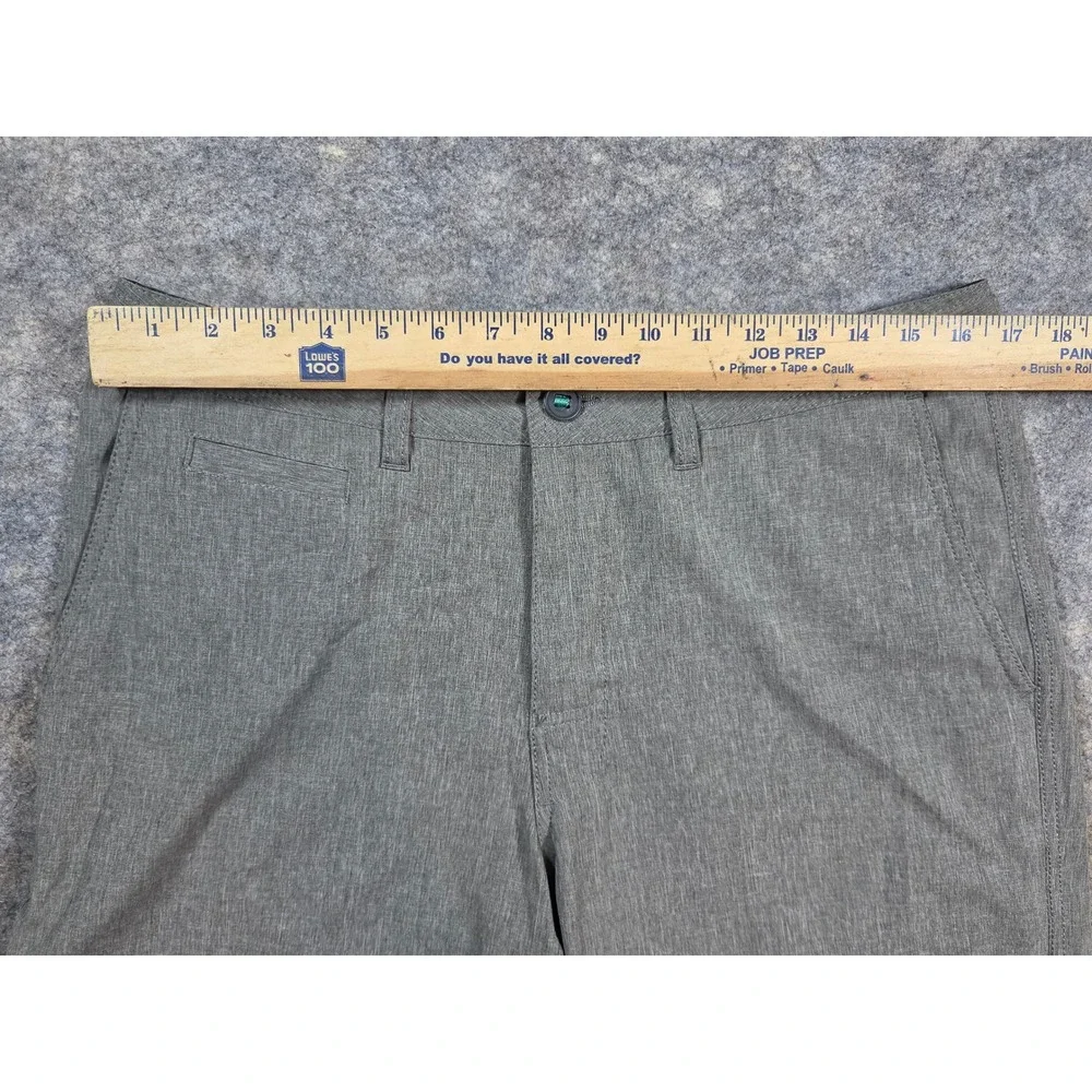 Linksoul Boardwalker Grey Heather Hybrid Golf Shorts Mens 33 Stretch LS651